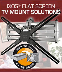 TV Wall Mounts for mounting Flat Screen TVs. Stylish and with Tilt and Swivel (Full Motion) capability. The new generation of TV wall mount for mounting LCD TVs up to 65-inch screen. For STUD WALL and Masonry Wall installation.
